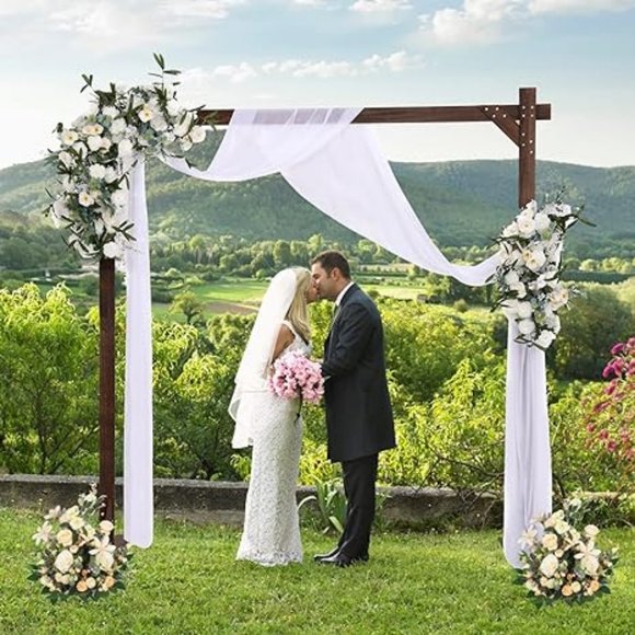 Wooden Arch, Wedding Arch for Ceremony, Gorgeous Wooden Arbor Decoration - Picture 5 of 5
